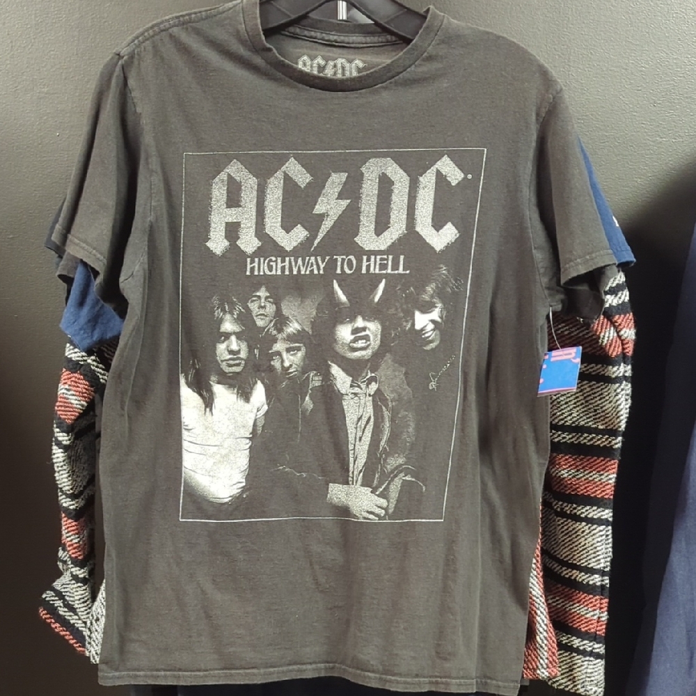 AC/DC Black Highway to Hell Short Sleeve Tee